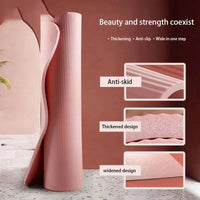185*90CM Thickened Yoga Mat NBR Waterproof High Density Rebound Yoga Mat Home Gym Non-Slip Mat for Fitnes Pilates Gymnastics