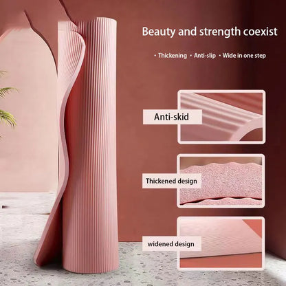 185*90CM Thickened Yoga Mat NBR Waterproof High Density Rebound Yoga Mat Home Gym Non-Slip Mat for Fitnes Pilates Gymnastics