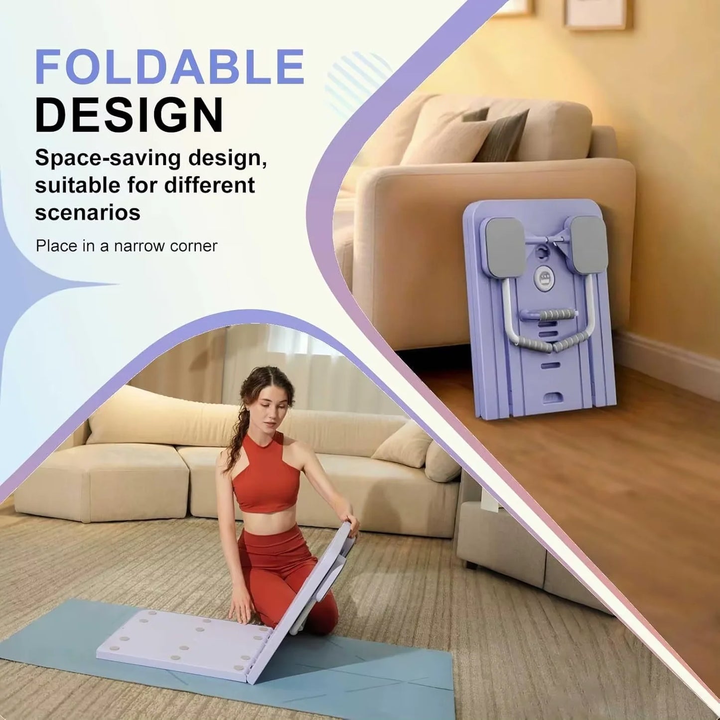 Multifunctional Fitness Board Pilates Reformer Abdominal Board Push up Plate Board Ab Board Fitness Core Workout Equipment