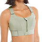 Zip-Front Sports Bra – Adjustable, Shockproof Athletic Crop Top for Gym & Yoga