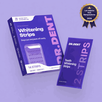 Transform Your Smile Instantly with Dr. Dent's Violet Whitening Strips!