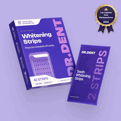 Transform Your Smile Instantly with Dr. Dent's Violet Whitening Strips!